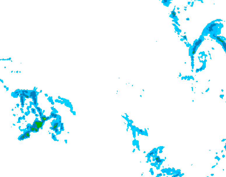 GDPS precipitation 222 hour forecast chart for Canada based on 2025/12/09 0000Z data