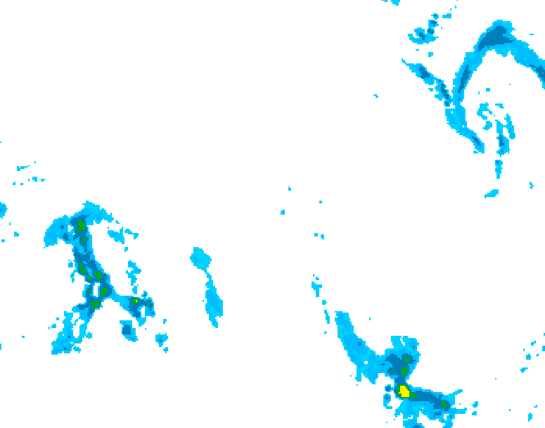 GDPS precipitation 228 hour forecast chart for Canada based on 2025/12/09 0000Z data
