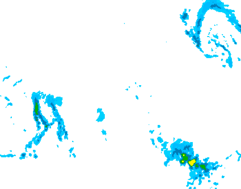 GDPS precipitation 234 hour forecast chart for Canada based on 2025/12/09 0000Z data