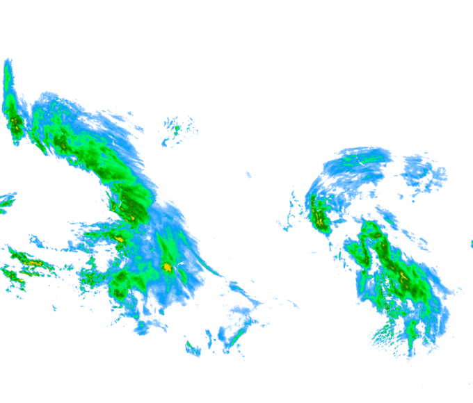 Weather radar data valid at 2025/12/09 19:30 UTC