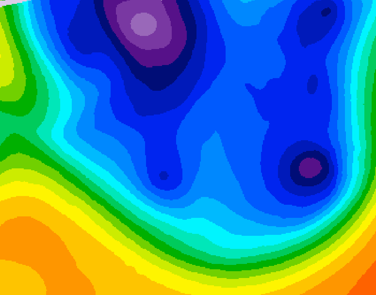 GDPS 500 millibar geopotential height 060 hour forecast chart for Canada based on 2025/12/10 0000Z data