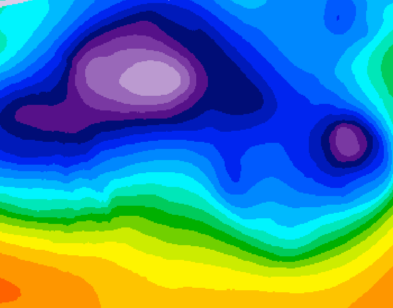 GDPS 500 millibar geopotential height 144 hour forecast chart for Canada based on 2025/12/10 0000Z data