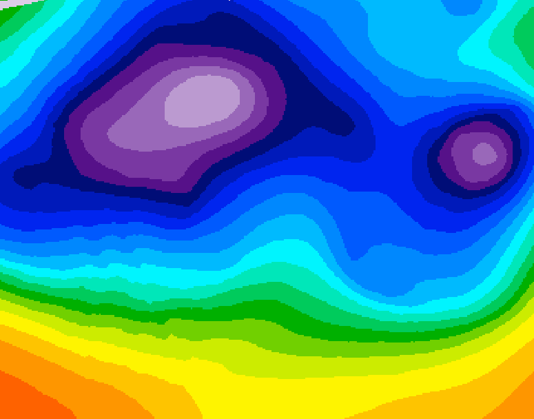 GDPS 500 millibar geopotential height 156 hour forecast chart for Canada based on 2025/12/10 0000Z data