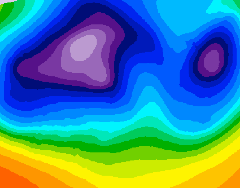 GDPS 500 millibar geopotential height 168 hour forecast chart for Canada based on 2025/12/10 0000Z data