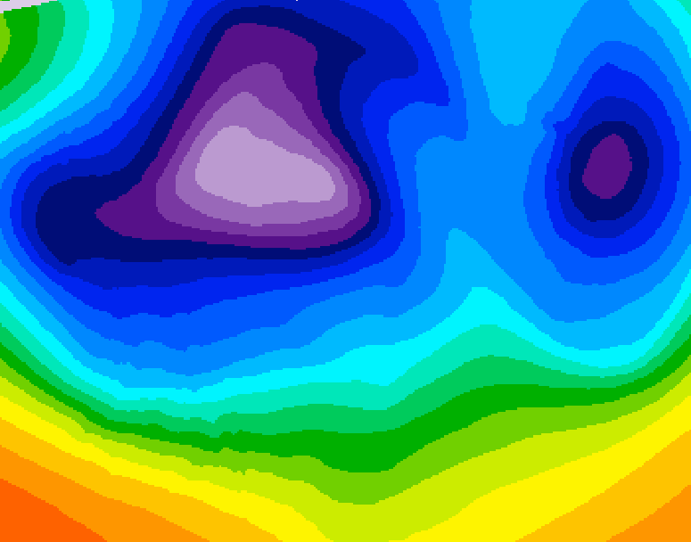 GDPS 500 millibar geopotential height 180 hour forecast chart for Canada based on 2025/12/10 0000Z data
