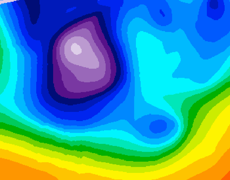 GDPS 500 millibar geopotential height 234 hour forecast chart for Canada based on 2025/12/10 0000Z data