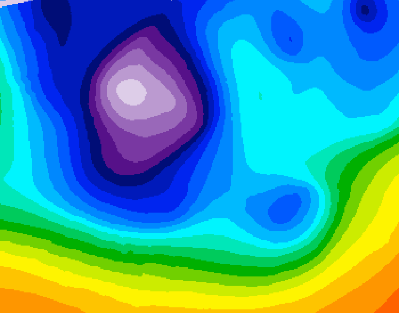 GDPS 500 millibar geopotential height 240 hour forecast chart for Canada based on 2025/12/10 0000Z data