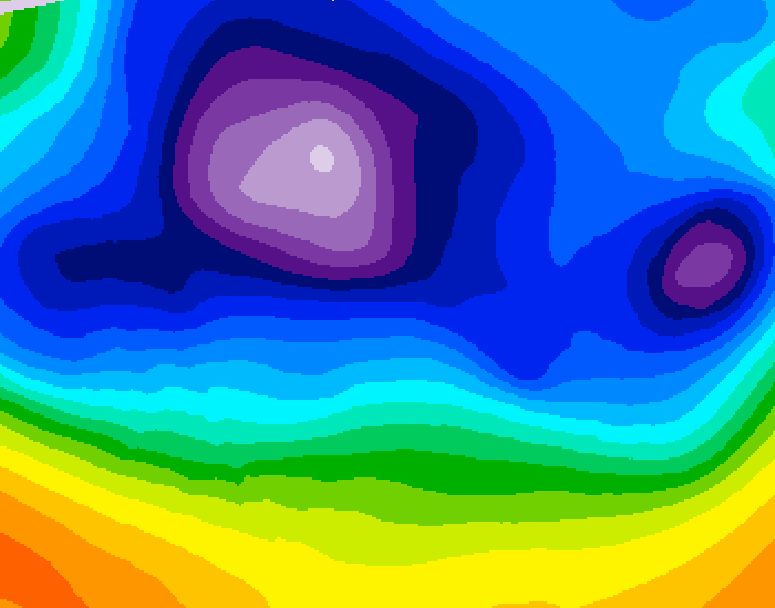 GDPS 500 millibar geopotential height 144 hour forecast chart for Canada based on 2025/12/10 1200Z data