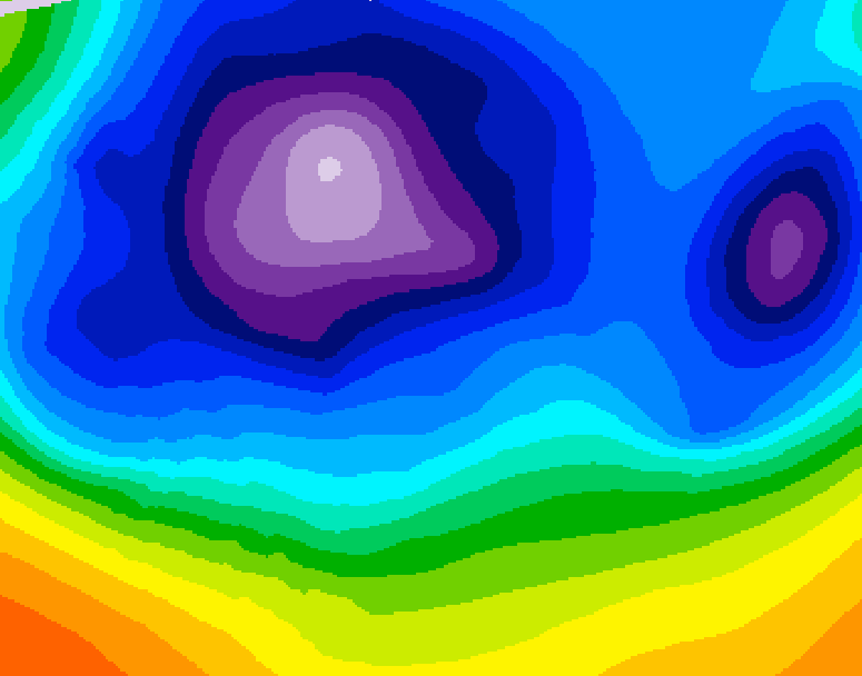 GDPS 500 millibar geopotential height 156 hour forecast chart for Canada based on 2025/12/10 1200Z data
