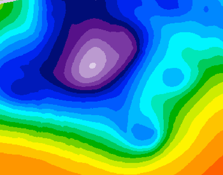GDPS 500 millibar geopotential height 210 hour forecast chart for Canada based on 2025/12/10 1200Z data