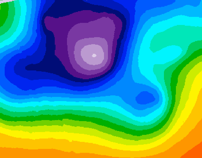 GDPS 500 millibar geopotential height 228 hour forecast chart for Canada based on 2025/12/10 1200Z data