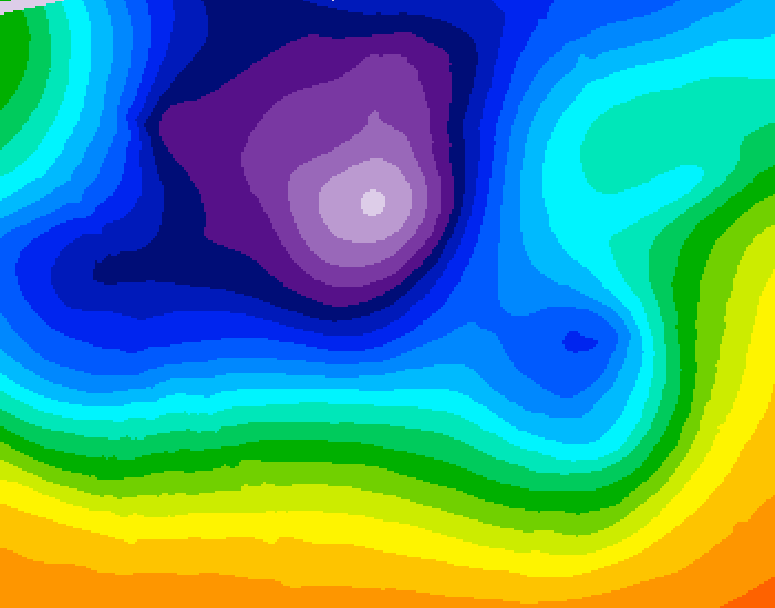 GDPS 500 millibar geopotential height 234 hour forecast chart for Canada based on 2025/12/10 1200Z data