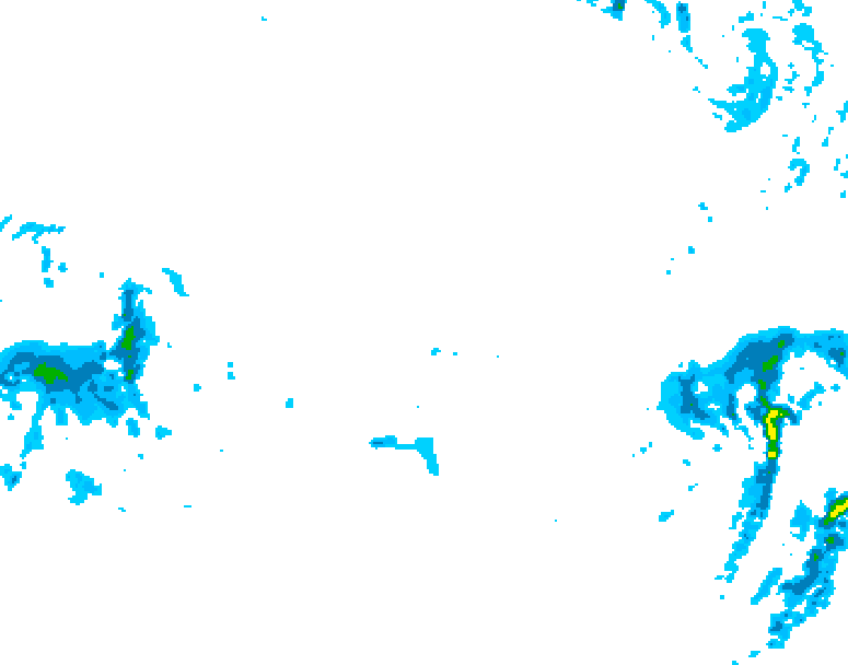 GDPS precipitation 120 hour forecast chart for Canada based on 2025/12/10 0000Z data
