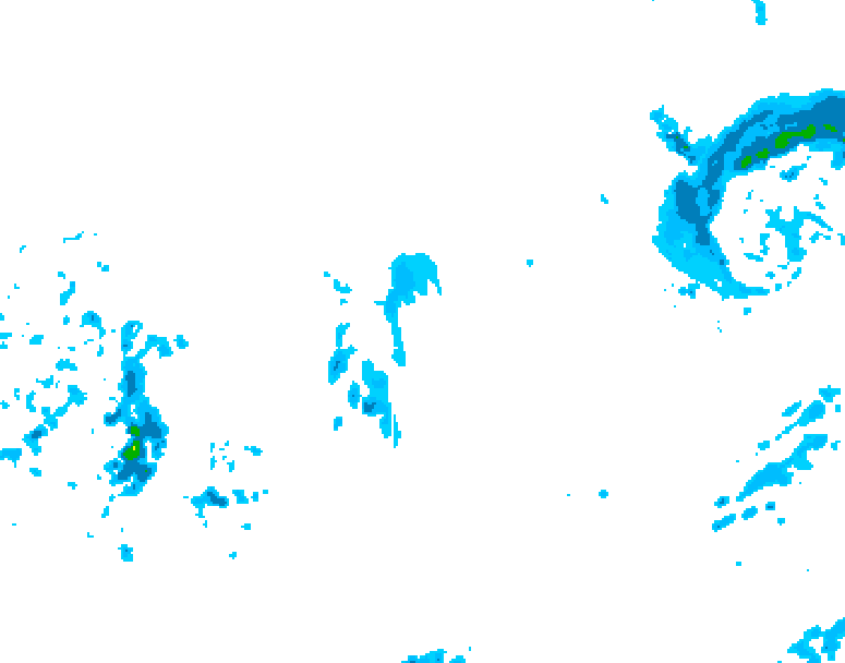 GDPS precipitation 156 hour forecast chart for Canada based on 2025/12/10 0000Z data