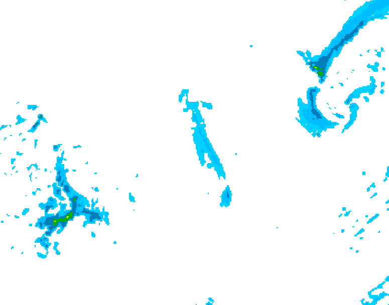GDPS precipitation 168 hour forecast chart for Canada based on 2025/12/10 0000Z data