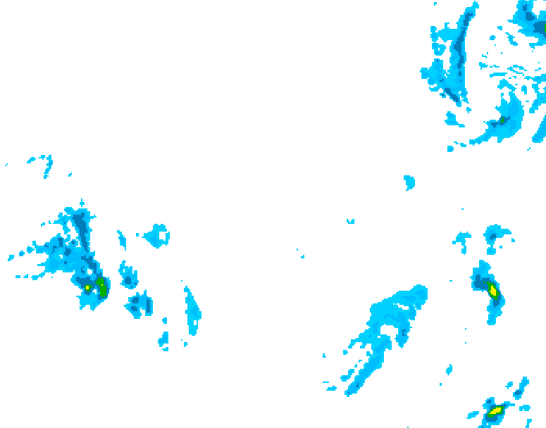 GDPS precipitation 006 hour forecast chart for Canada based on 2025/12/10 1200Z data