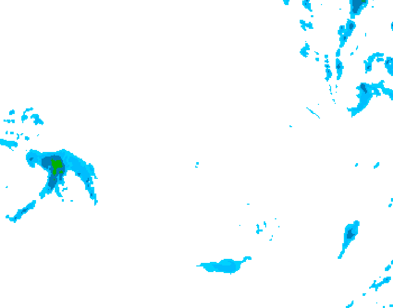 GDPS precipitation 078 hour forecast chart for Canada based on 2025/12/10 1200Z data