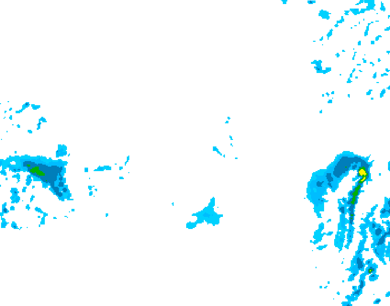 GDPS precipitation 114 hour forecast chart for Canada based on 2025/12/10 1200Z data