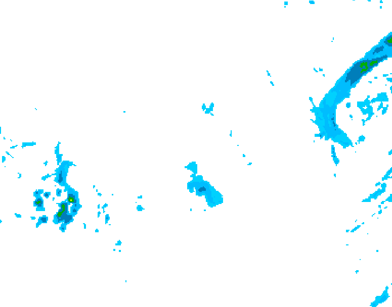 GDPS precipitation 150 hour forecast chart for Canada based on 2025/12/10 1200Z data