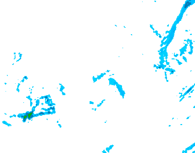 GDPS precipitation 162 hour forecast chart for Canada based on 2025/12/10 1200Z data
