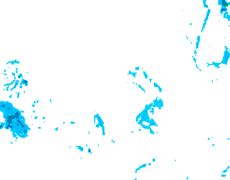 GDPS precipitation 180 hour forecast chart for Canada based on 2025/12/10 1200Z data