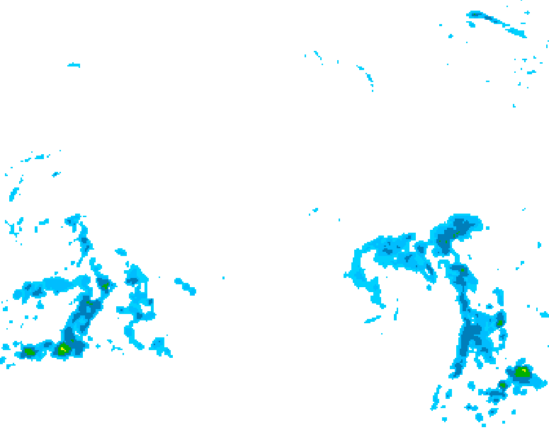 GDPS precipitation 222 hour forecast chart for Canada based on 2025/12/10 1200Z data