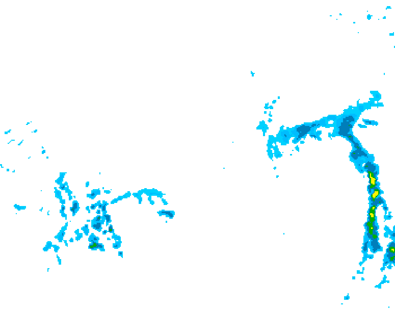 GDPS precipitation 240 hour forecast chart for Canada based on 2025/12/10 1200Z data