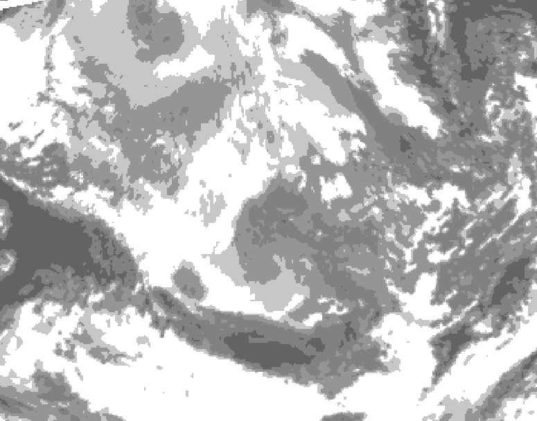GDPS total cloud 084 hour forecast chart for Canada based on 2025/12/10 0000Z data