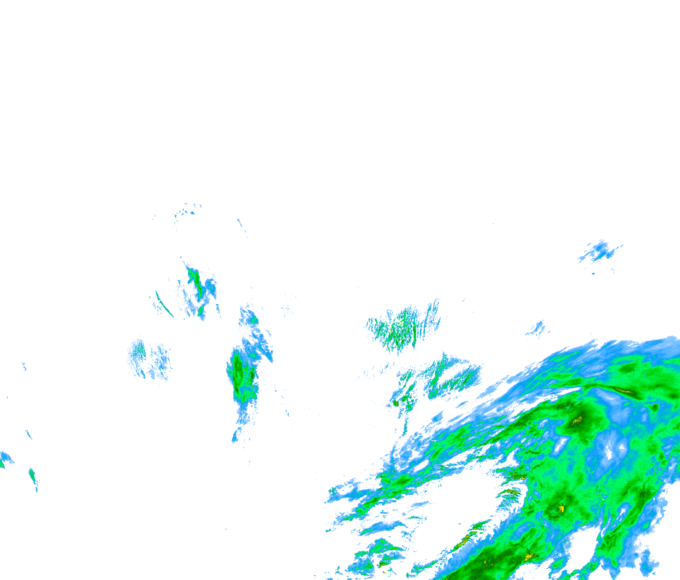 Weather radar data valid at 2025/12/10 16:36 UTC