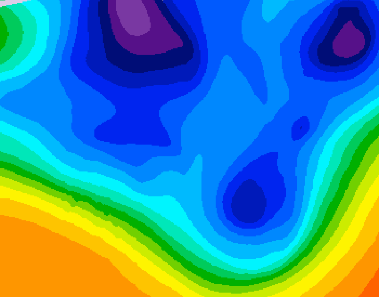 GDPS 500 millibar geopotential height 006 hour forecast chart for Canada based on 2025/12/11 0000Z data