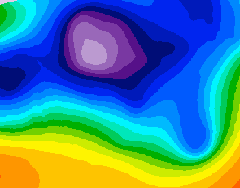 GDPS 500 millibar geopotential height 108 hour forecast chart for Canada based on 2025/12/11 0000Z data
