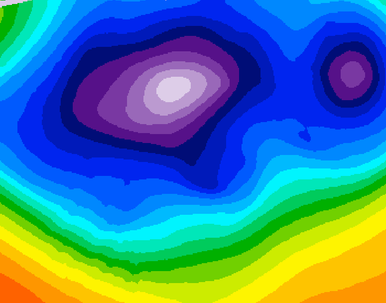 GDPS 500 millibar geopotential height 156 hour forecast chart for Canada based on 2025/12/11 0000Z data