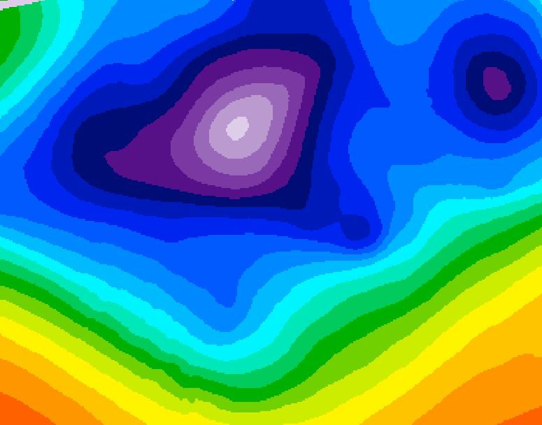 GDPS 500 millibar geopotential height 168 hour forecast chart for Canada based on 2025/12/11 0000Z data