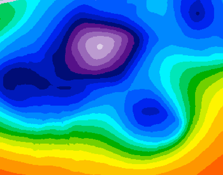 GDPS 500 millibar geopotential height 210 hour forecast chart for Canada based on 2025/12/11 0000Z data