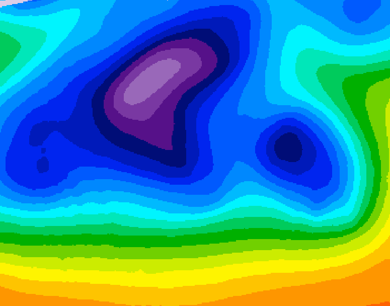 GDPS 500 millibar geopotential height 234 hour forecast chart for Canada based on 2025/12/11 0000Z data