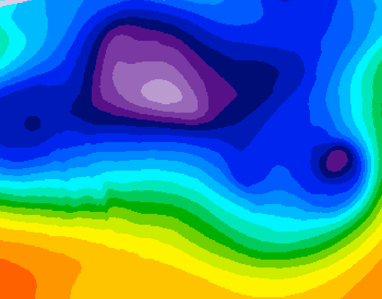 GDPS 500 millibar geopotential height 108 hour forecast chart for Canada based on 2025/12/11 1200Z data