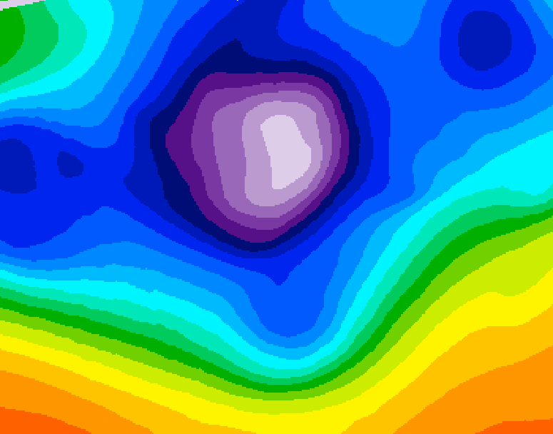 GDPS 500 millibar geopotential height 174 hour forecast chart for Canada based on 2025/12/11 1200Z data