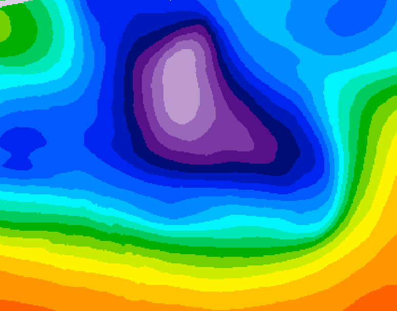 GDPS 500 millibar geopotential height 204 hour forecast chart for Canada based on 2025/12/11 1200Z data