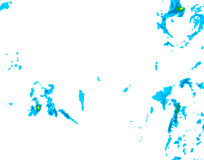 GDPS precipitation 006 hour forecast chart for Canada based on 2025/12/11 0000Z data