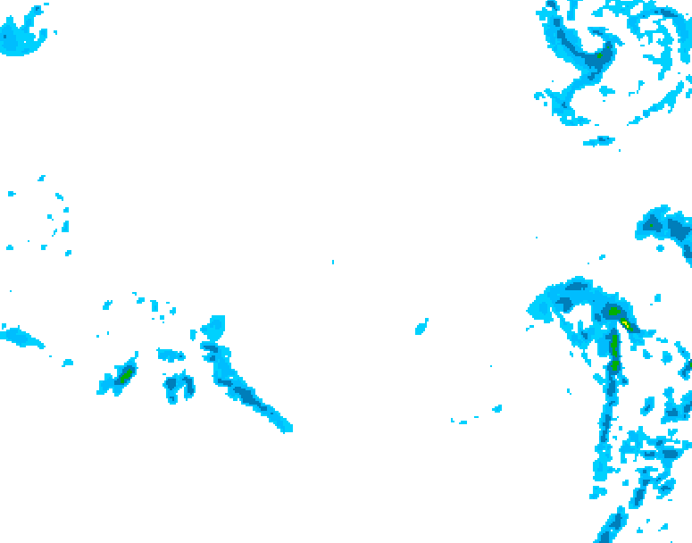 GDPS precipitation 012 hour forecast chart for Canada based on 2025/12/11 0000Z data