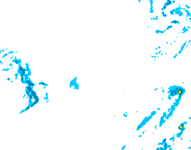 GDPS precipitation 084 hour forecast chart for Canada based on 2025/12/11 0000Z data