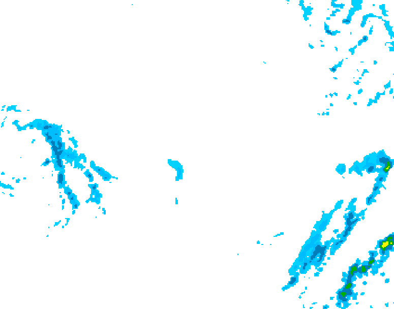 GDPS precipitation 090 hour forecast chart for Canada based on 2025/12/11 0000Z data