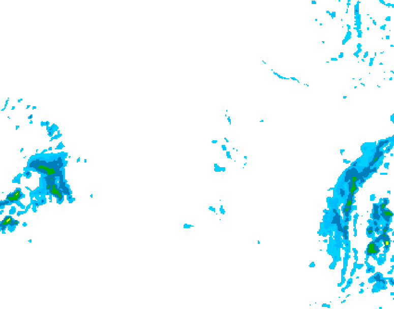 GDPS precipitation 102 hour forecast chart for Canada based on 2025/12/11 0000Z data