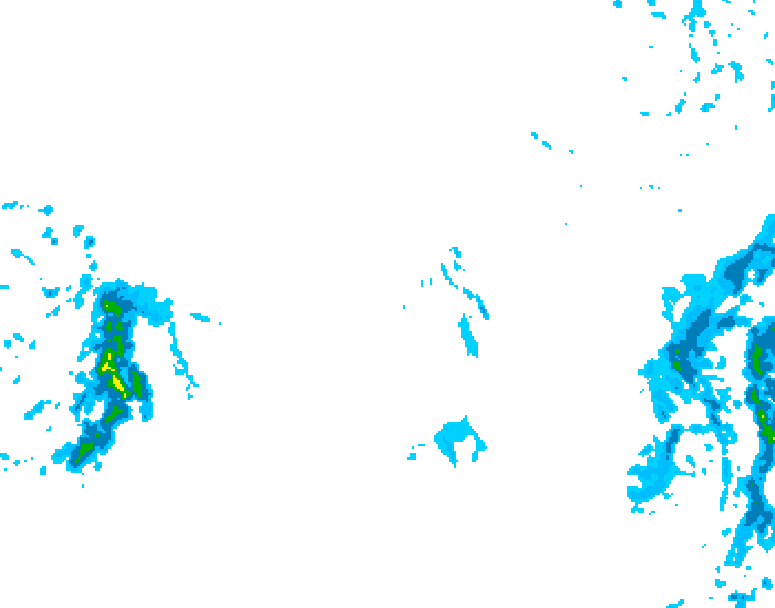 GDPS precipitation 108 hour forecast chart for Canada based on 2025/12/11 0000Z data