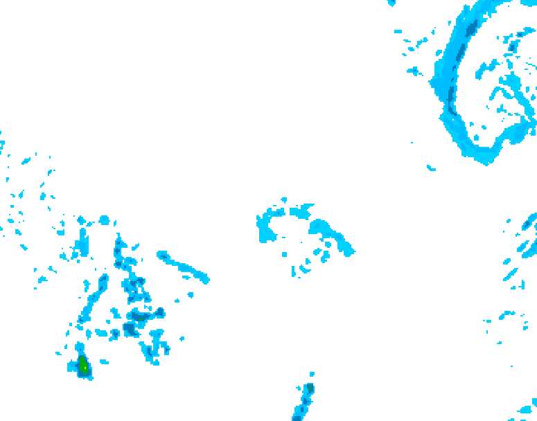 GDPS precipitation 150 hour forecast chart for Canada based on 2025/12/11 0000Z data