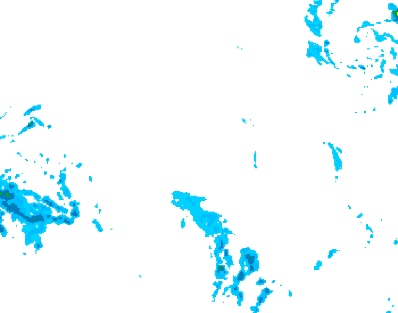 GDPS precipitation 174 hour forecast chart for Canada based on 2025/12/11 0000Z data