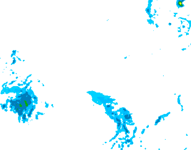 GDPS precipitation 180 hour forecast chart for Canada based on 2025/12/11 0000Z data