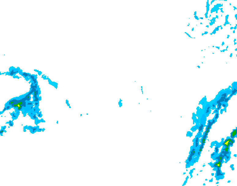 GDPS precipitation 084 hour forecast chart for Canada based on 2025/12/11 1200Z data