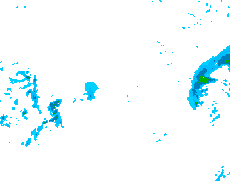 GDPS precipitation 108 hour forecast chart for Canada based on 2025/12/11 1200Z data