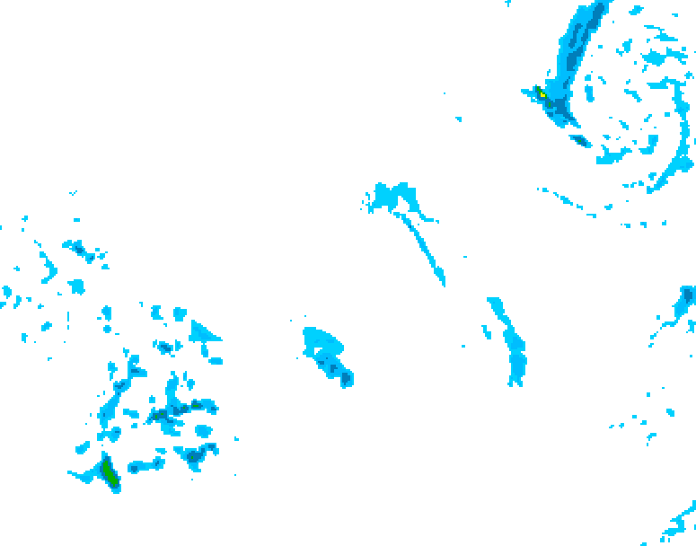 GDPS precipitation 144 hour forecast chart for Canada based on 2025/12/11 1200Z data